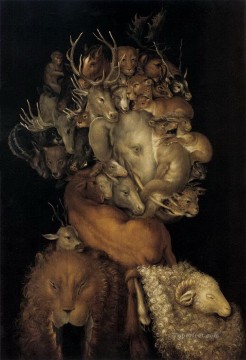Naturaleza muerta clásica Painting - tierra de animales Giuseppe Arcimboldo Naturaleza muerta clásica